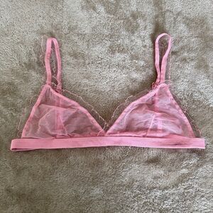 Pink Lace Bra Intimates